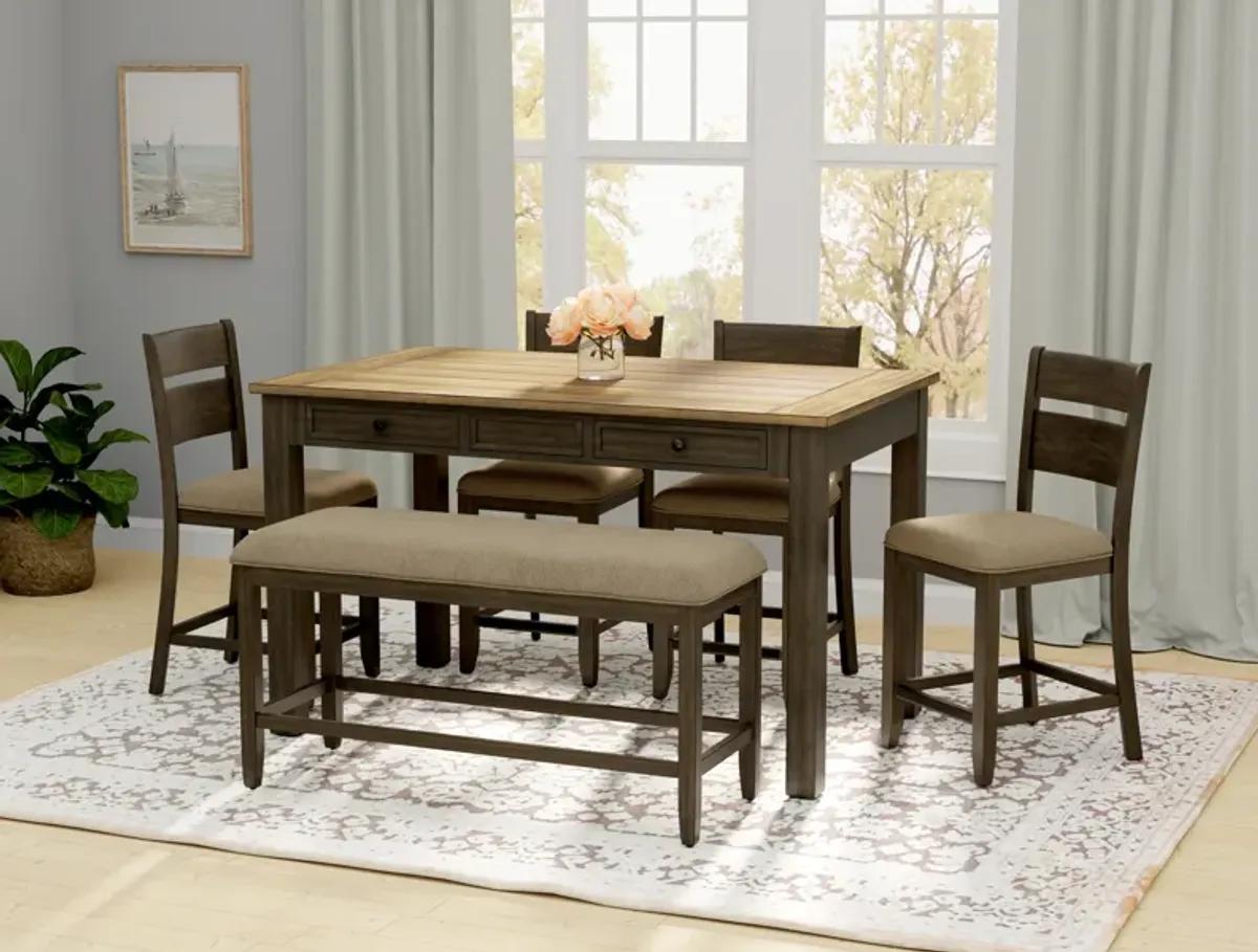 Sarasota 6 Piece Gathering Height Table Set