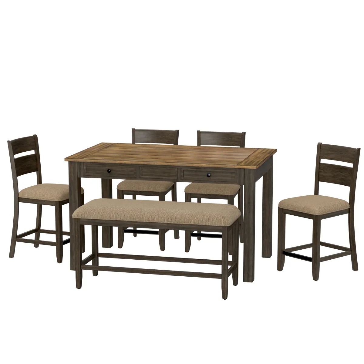 Sarasota 6 Piece Gathering Height Table Set