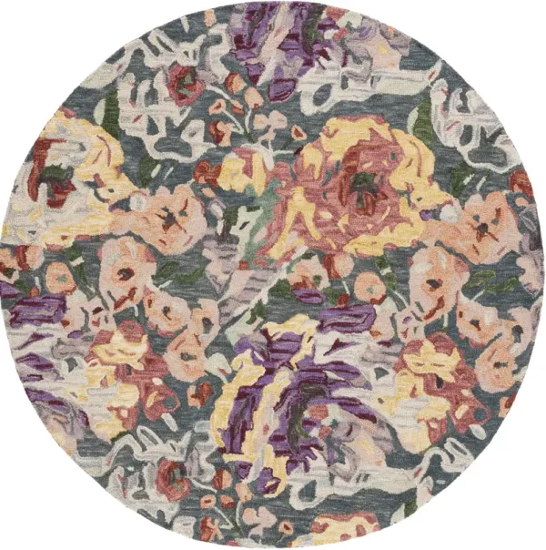 BLOSSOM Hand Tufted 6' x 6' Round area rug