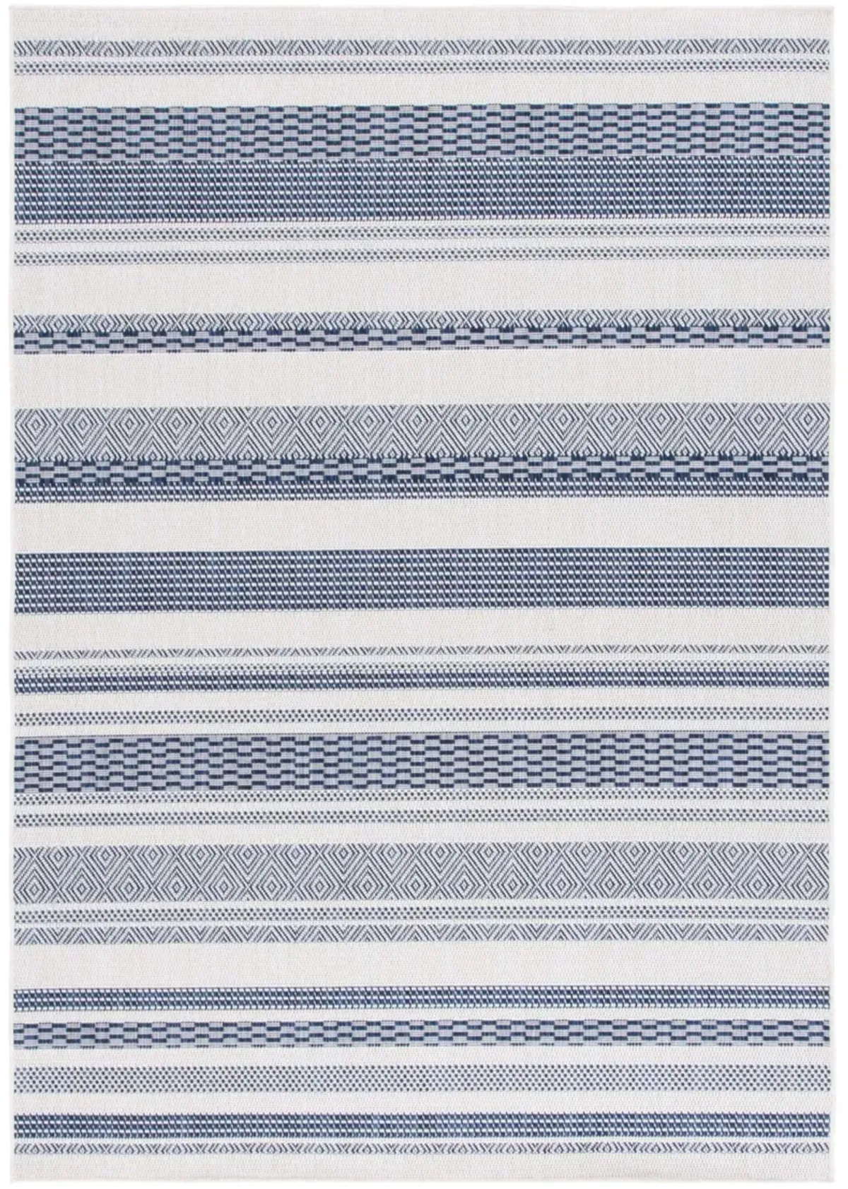 BEACH HOUSE 410 NAVY  5'-1' x 7'-6' Medium Rectangle Rug