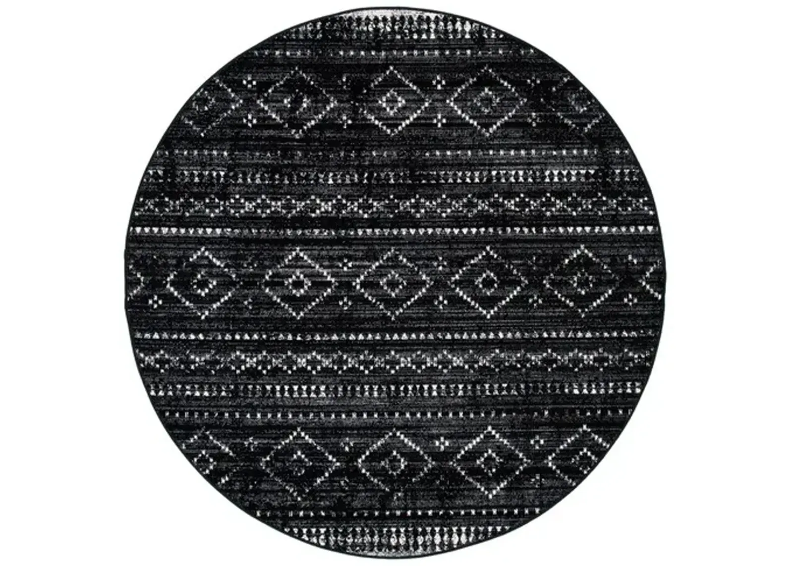 MONTAGE Collection MTG291Z-7R Grey / Black 6'-7" X 6'-7" Round