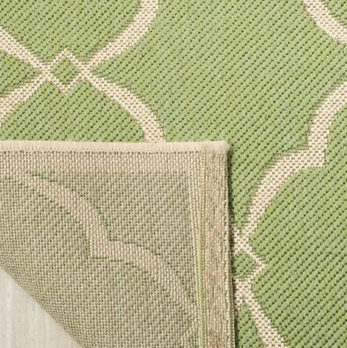 LINDEN 125 Collection LND125X-6SQ Olive / Cream 6'-7" X 6'-7" Square