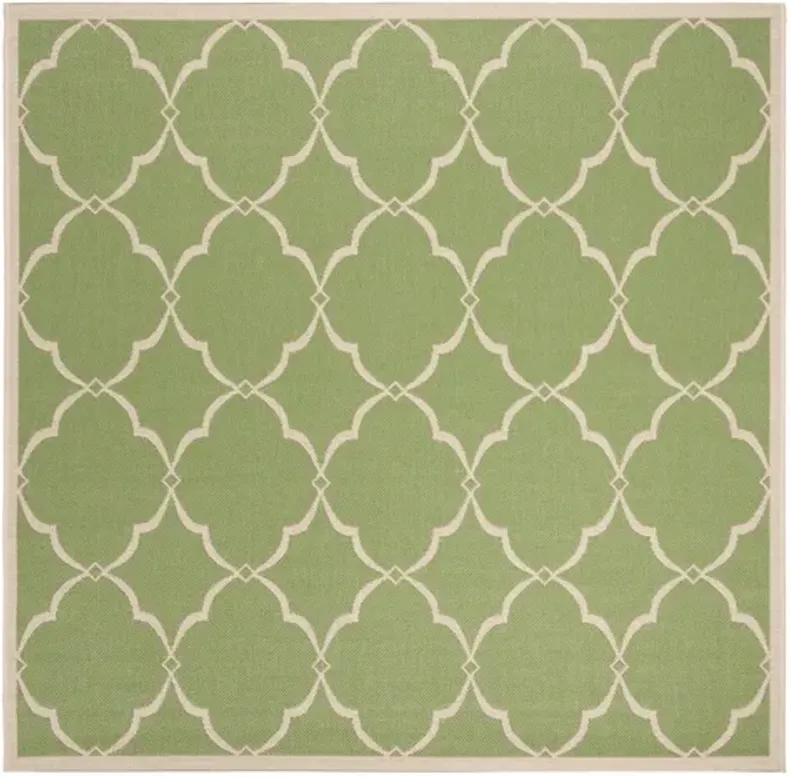 LINDEN 125 Collection LND125X-6SQ Olive / Cream 6'-7" X 6'-7" Square