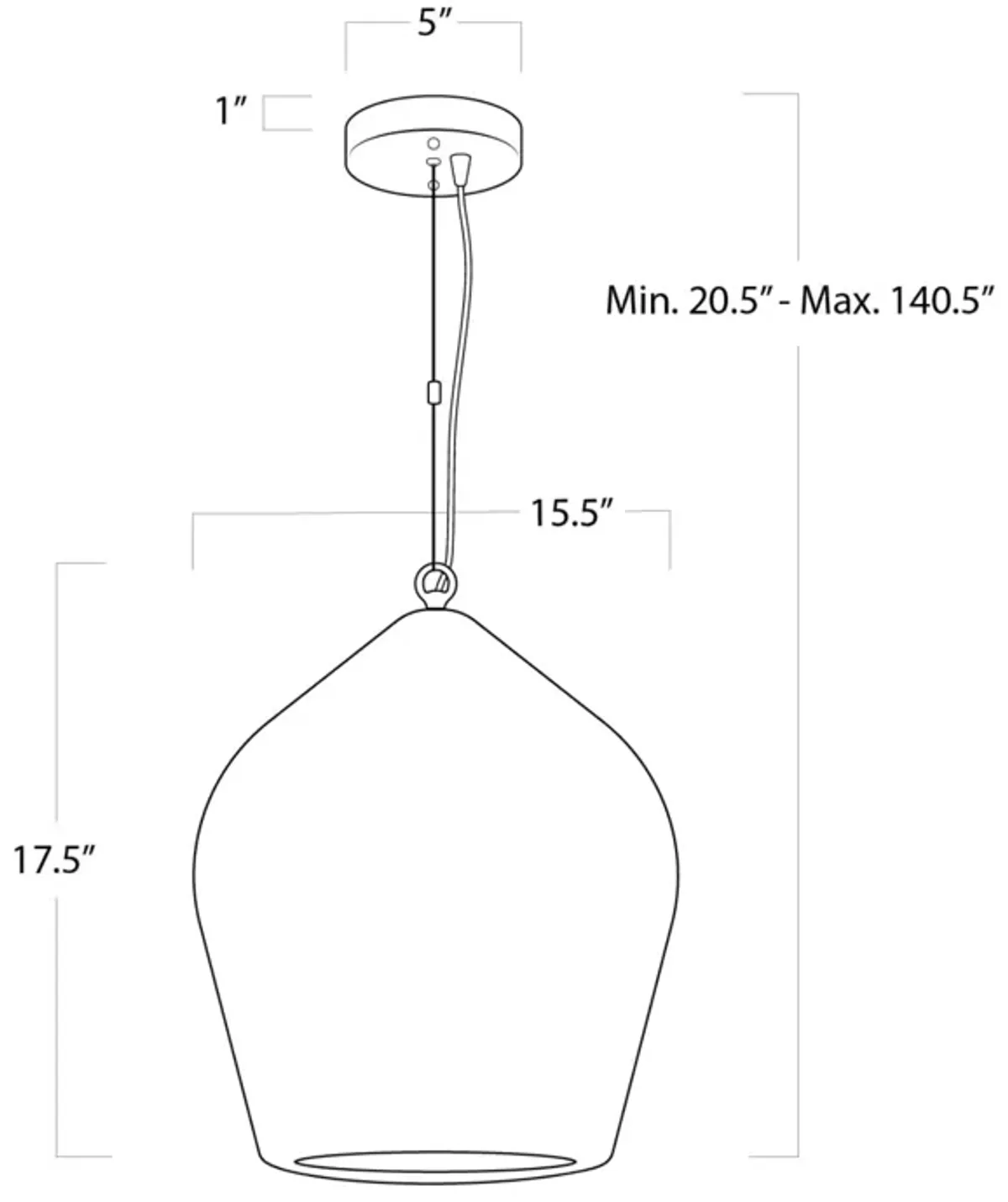 Coastal Living Georgian Pendant (Natural)