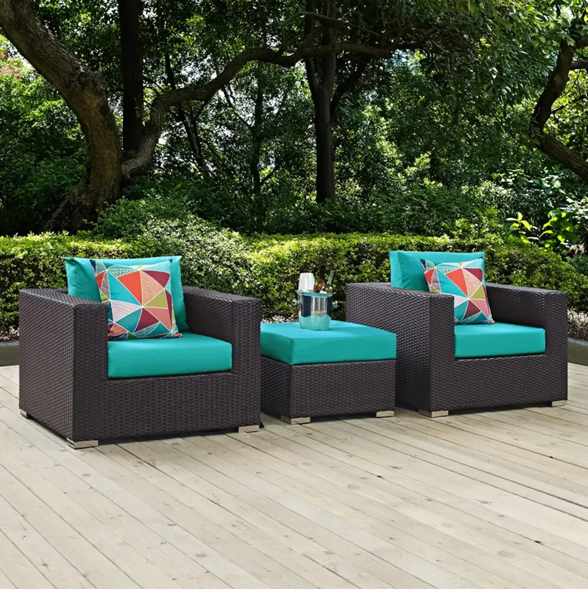 Convene 3 Piece Outdoor Patio Sofa Set