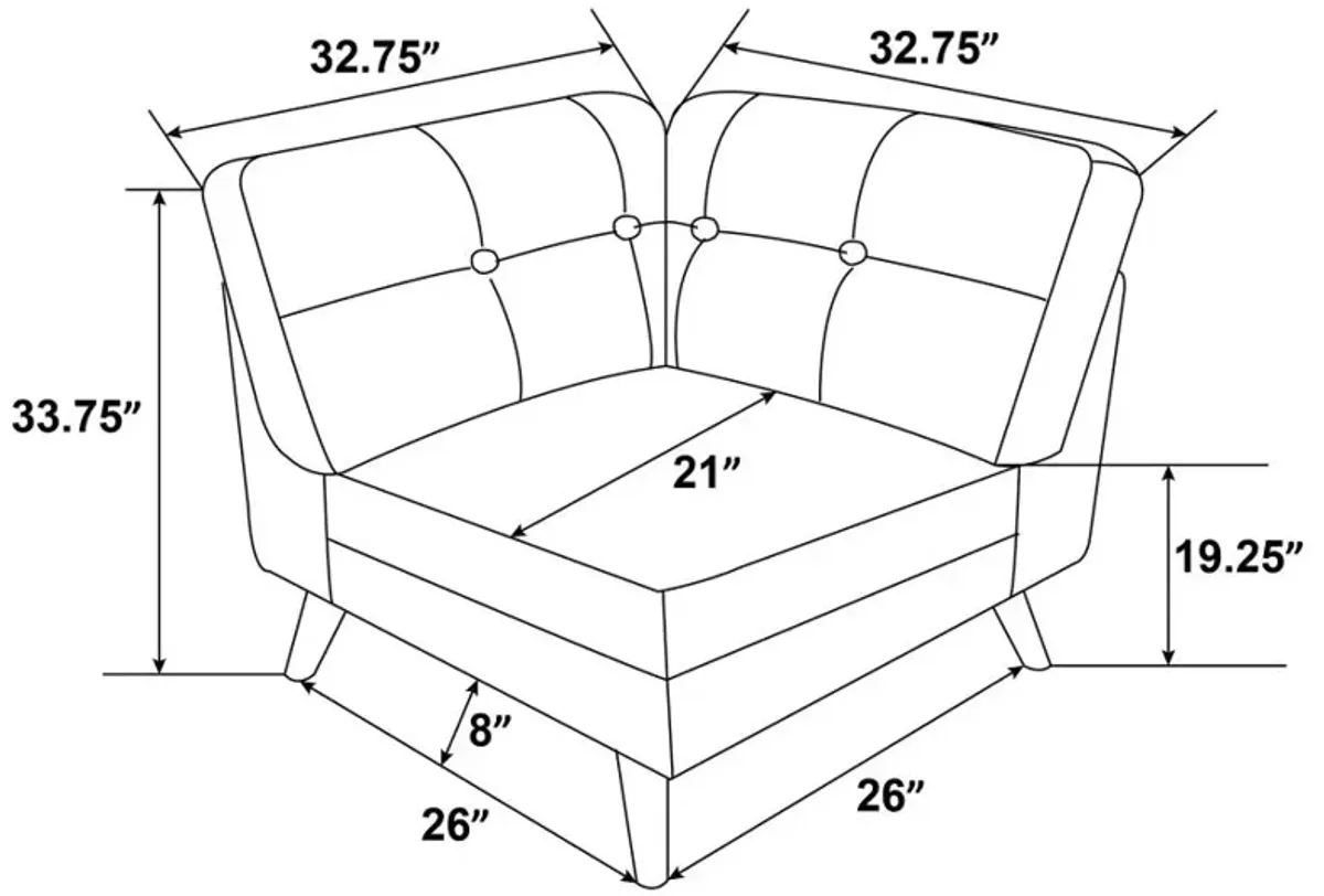 Glenhest Button Corner Sofa 