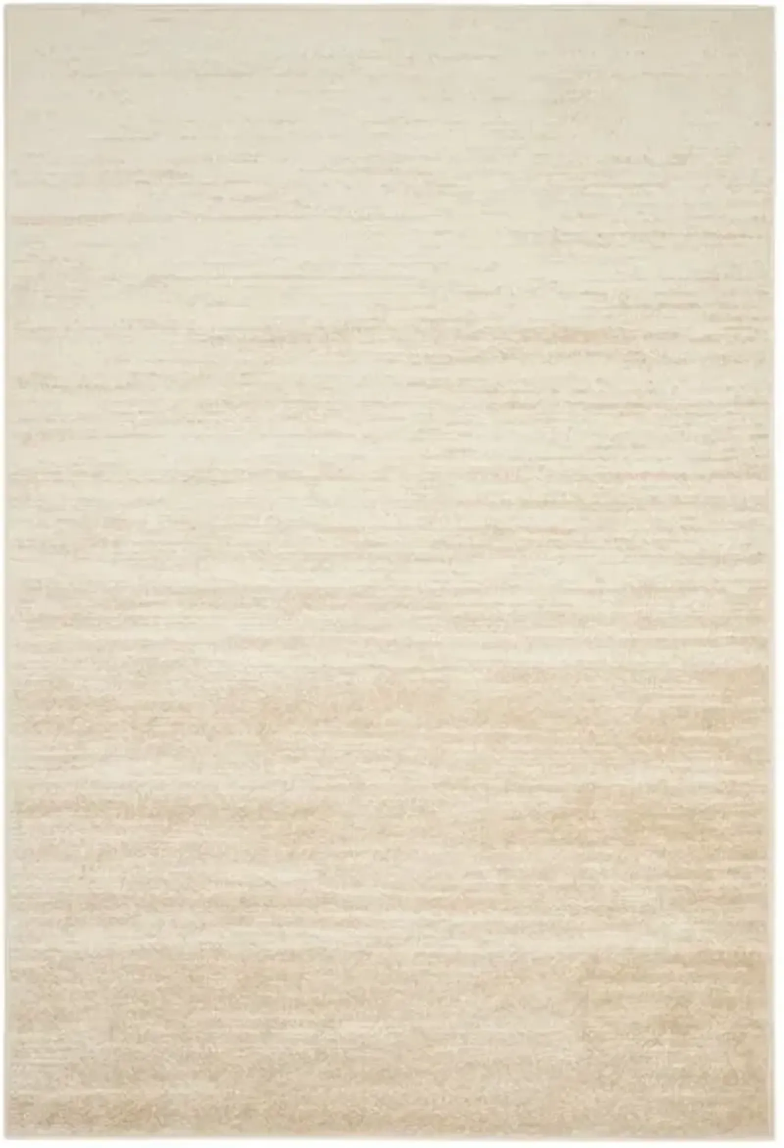 Adirondack Contemporary Champagne / Cream 5' X 5' Square Powerloomed Rug