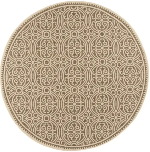 LINDEN 134 Collection LND134C-6R Cream / Beige 6'-7" X 6'-7" Round