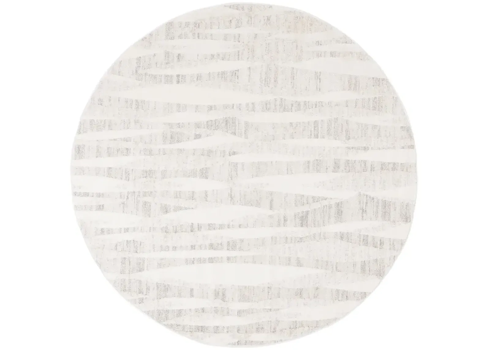 ELMHURST 566 IVORY  6'-7' x 6'-7' Round Round Rug