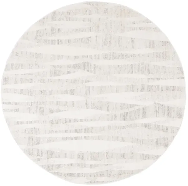 ELMHURST 566 IVORY  6'-7' x 6'-7' Round Round Rug
