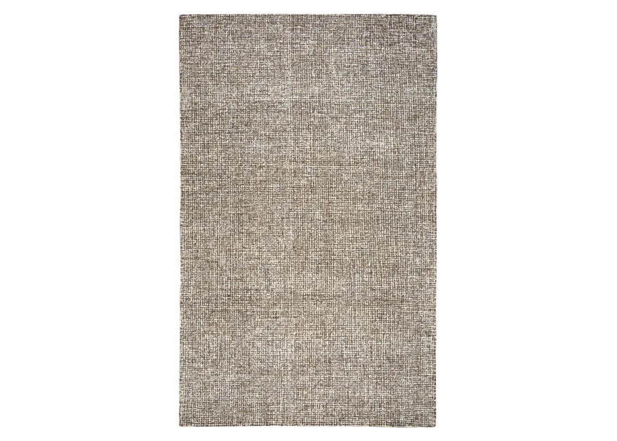 Brindleton Brown/Ivory Tweed Wool 5' x 8' Rectangle Rug