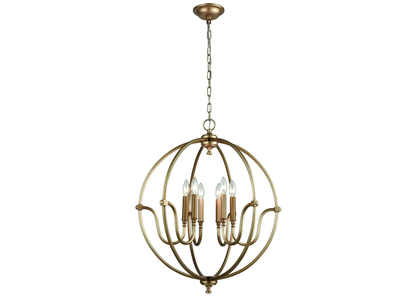 Stanton 25" Wide 6-Light Chandelier - Matte Gold