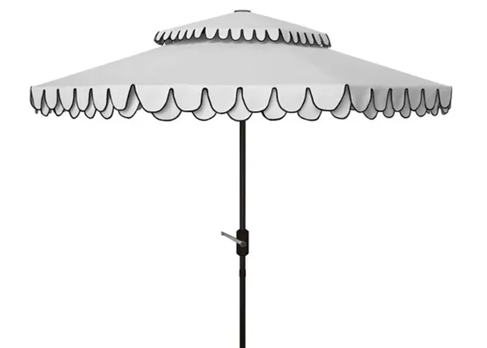 Elegant Valance 9ft Double Top Umbrella