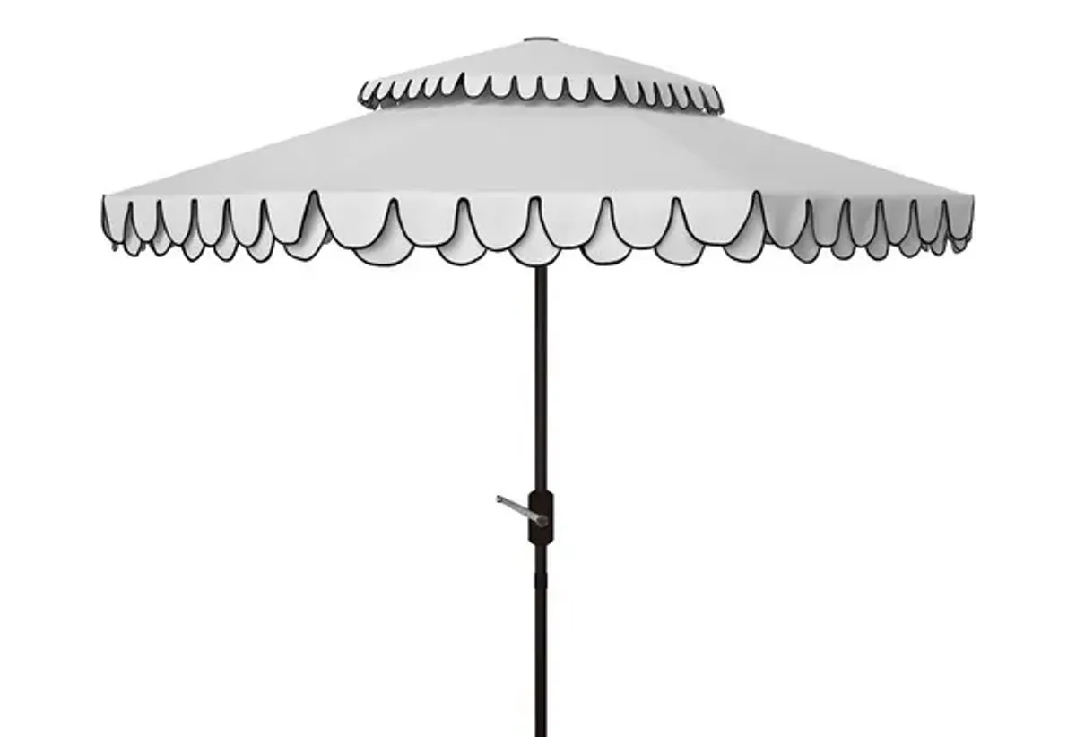 Elegant Valance 9ft Double Top Umbrella