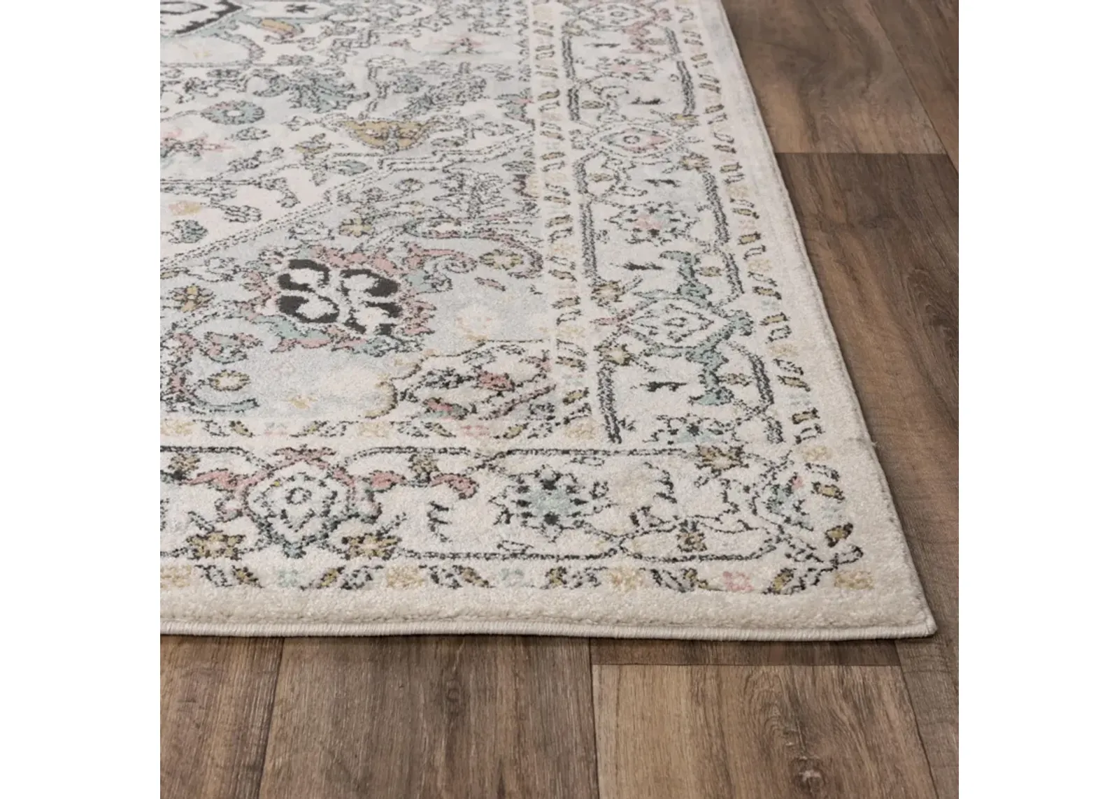 Odyssey Ivory  Polypropylene 2'6"x7'6" Runner Rug