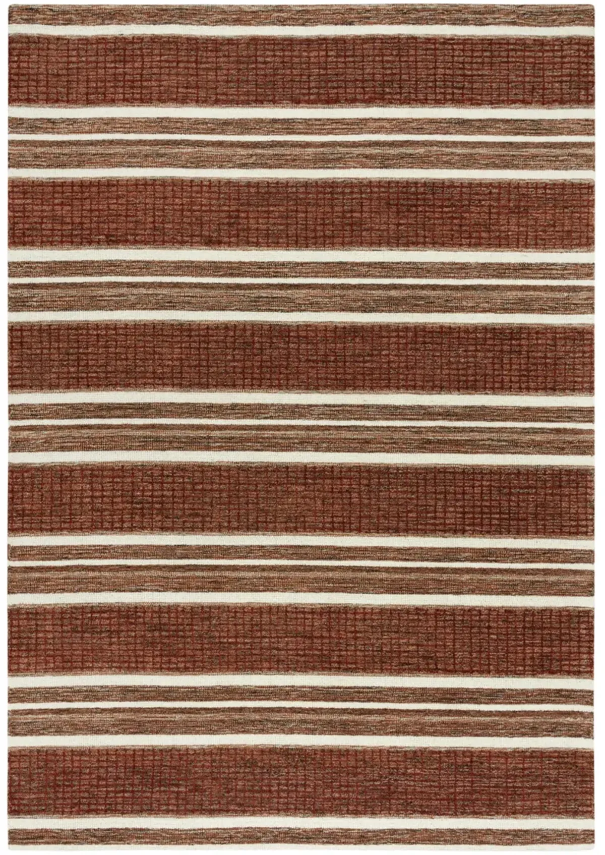 Katana Rust/Multi Stripe Wool 7'9" x 9'9" Rectangle Rug