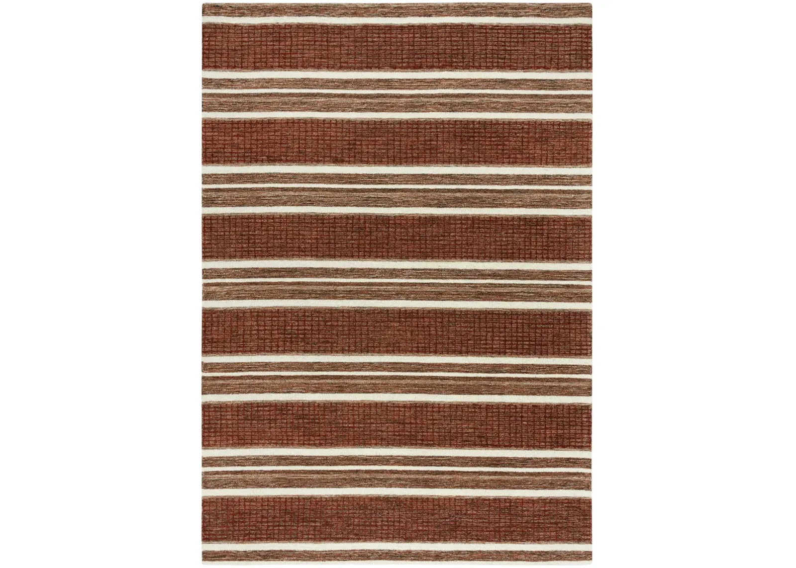 Katana Rust/Multi Stripe Wool 7'9" x 9'9" Rectangle Rug