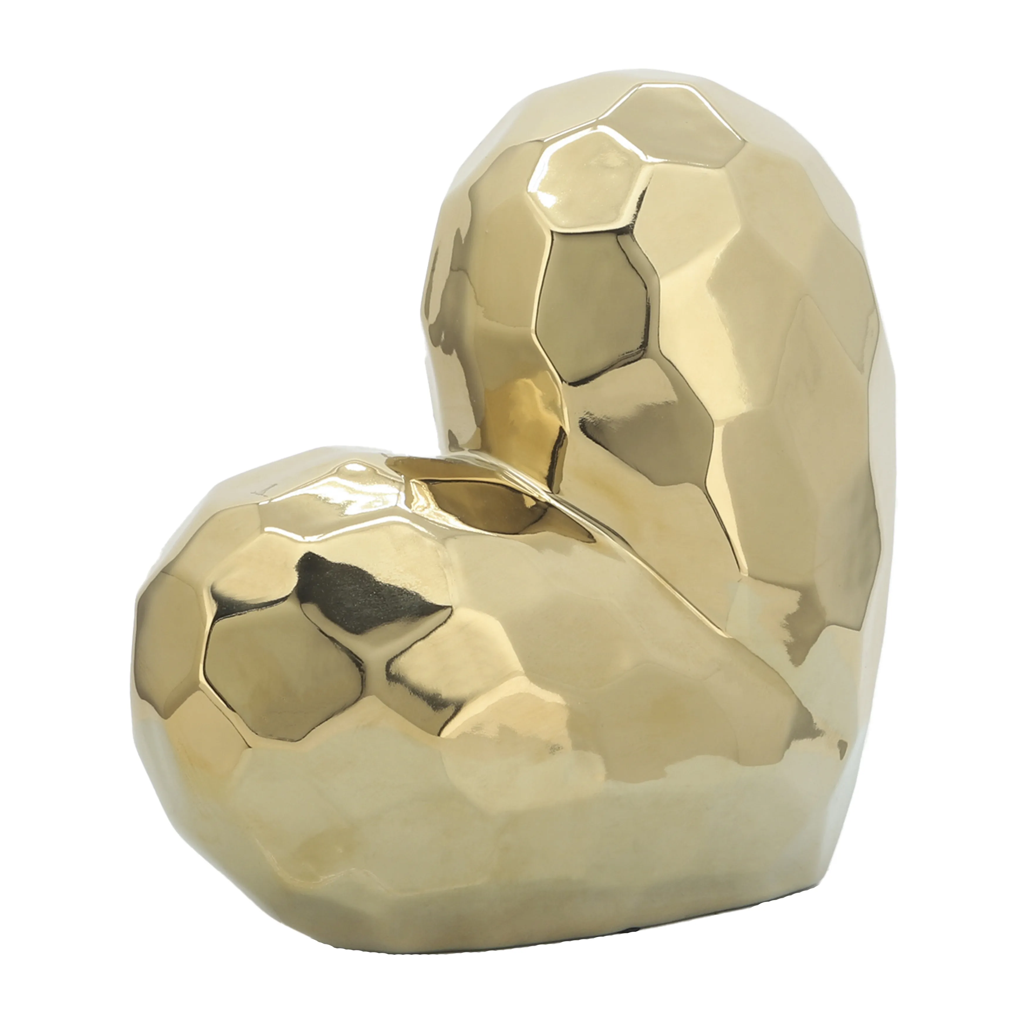 Gold Ceramic Heart 