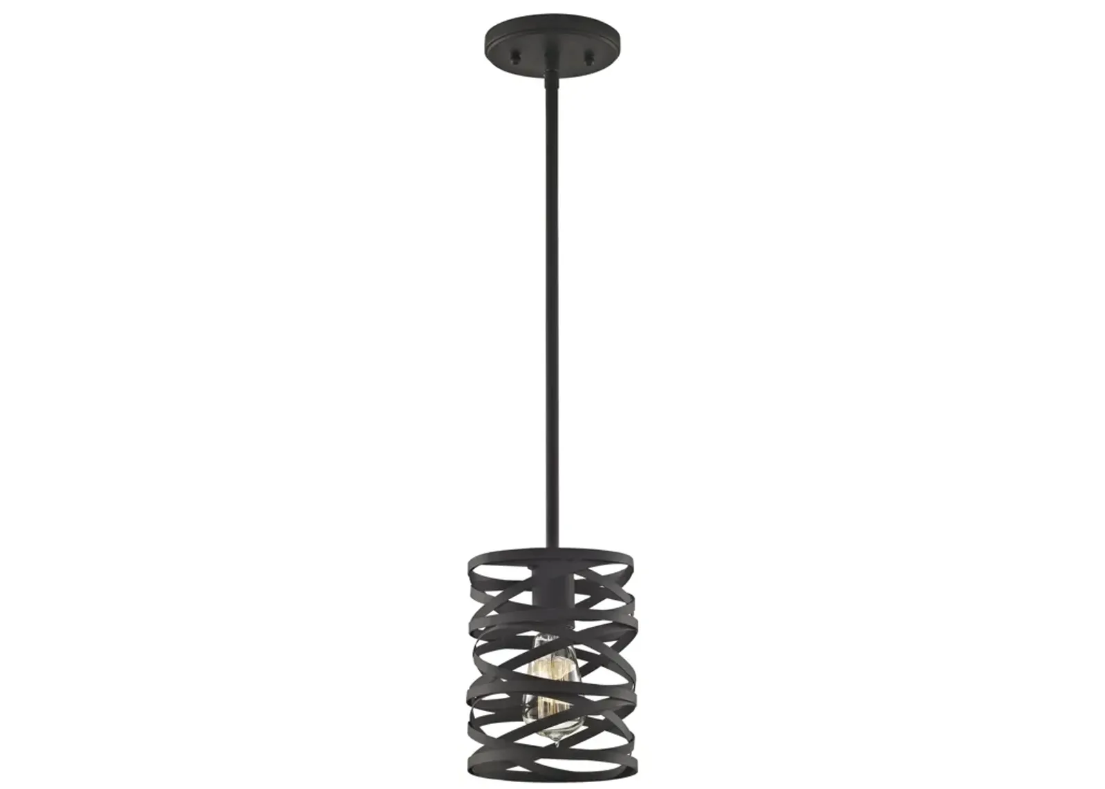 Vorticy 6" Wide 1-Light Mini Pendant - Oil Rubbed Bronze