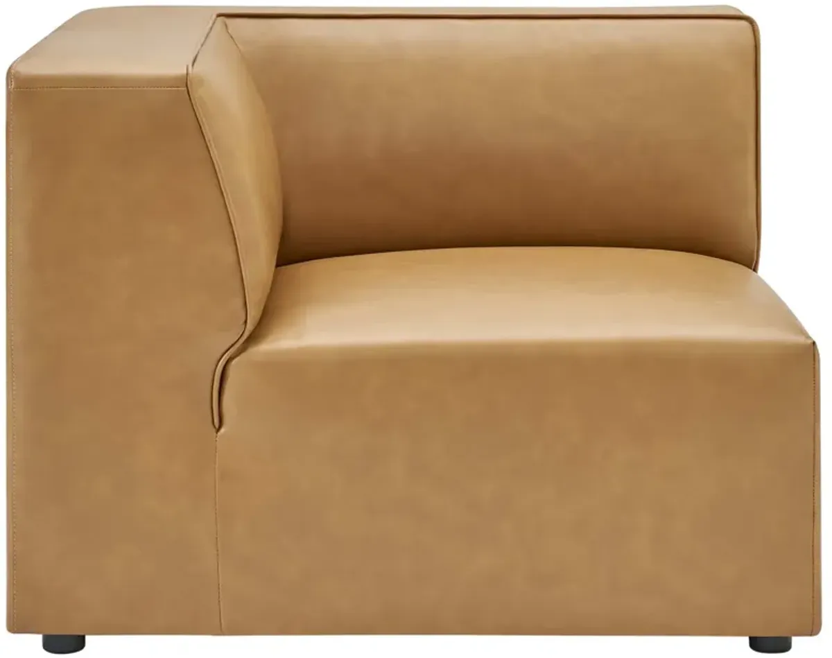 Mingle Vegan Leather Corner Chair