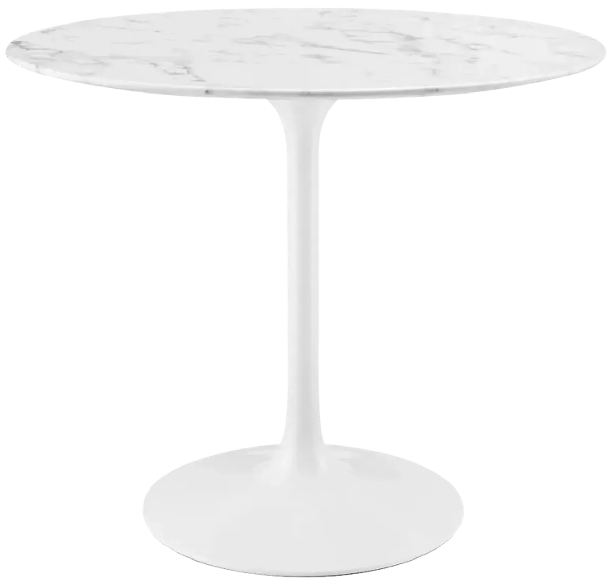 Lippa 36" Round Artificial Marble Dining Table