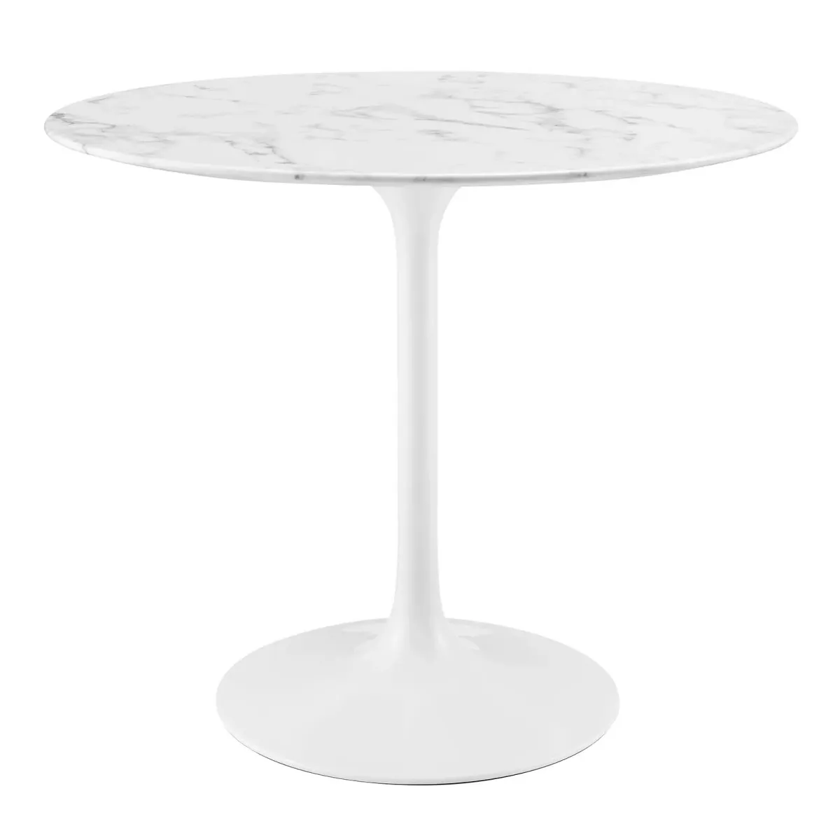 Lippa 36" Round Artificial Marble Dining Table