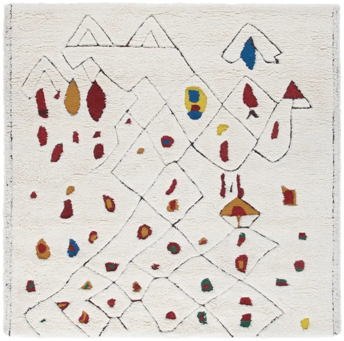 CASABLANCA Hand Tufted 6' x 6' Square area rug