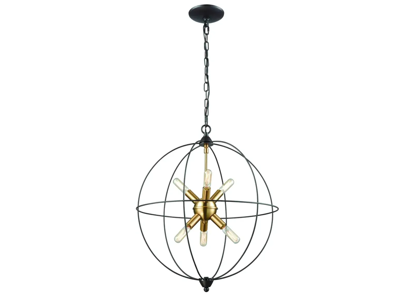 Loftin 19" Wide 6-Light Chandelier - Oil Rubbed Bronze