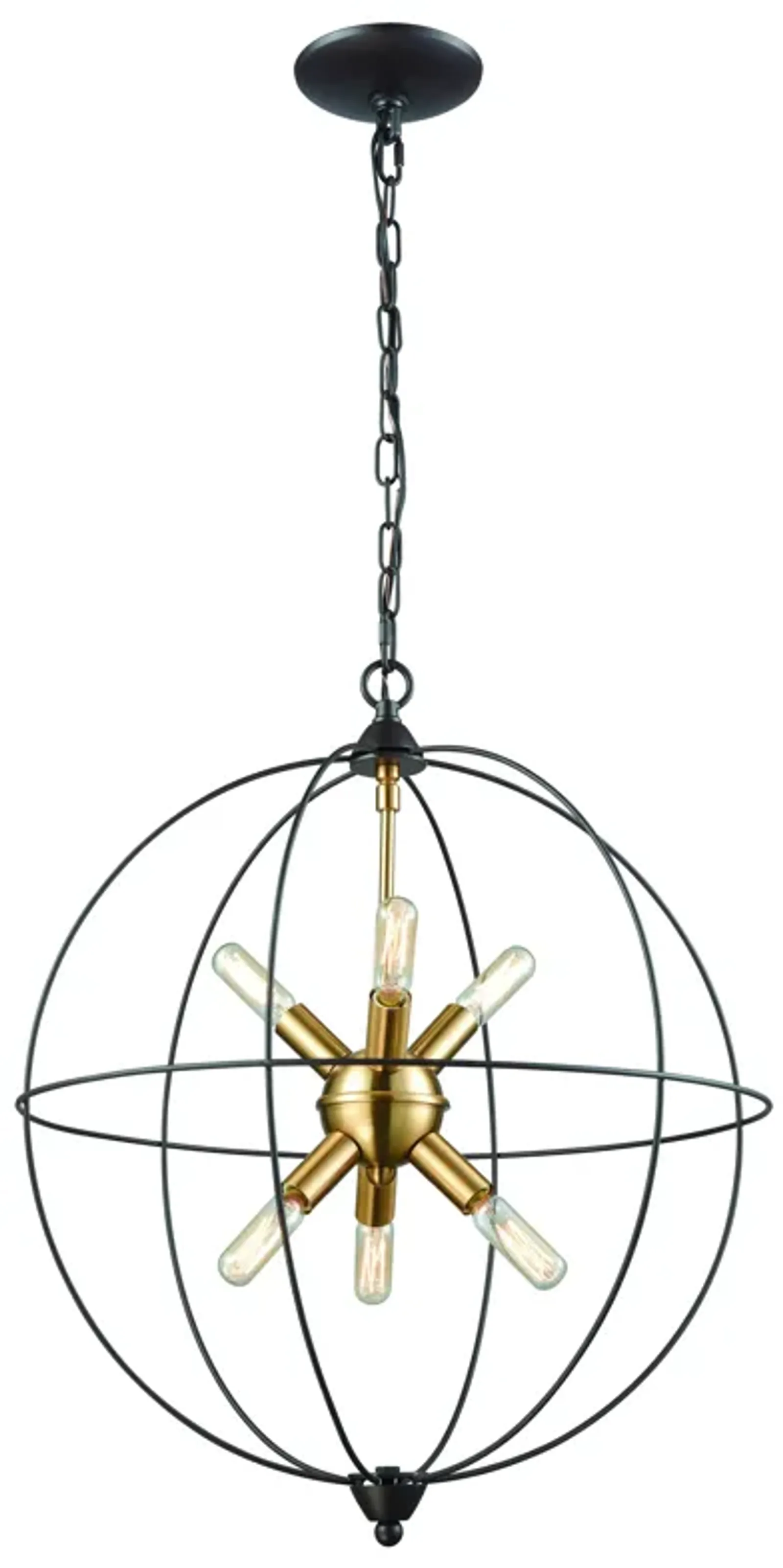 Loftin 19" Wide 6-Light Chandelier - Oil Rubbed Bronze