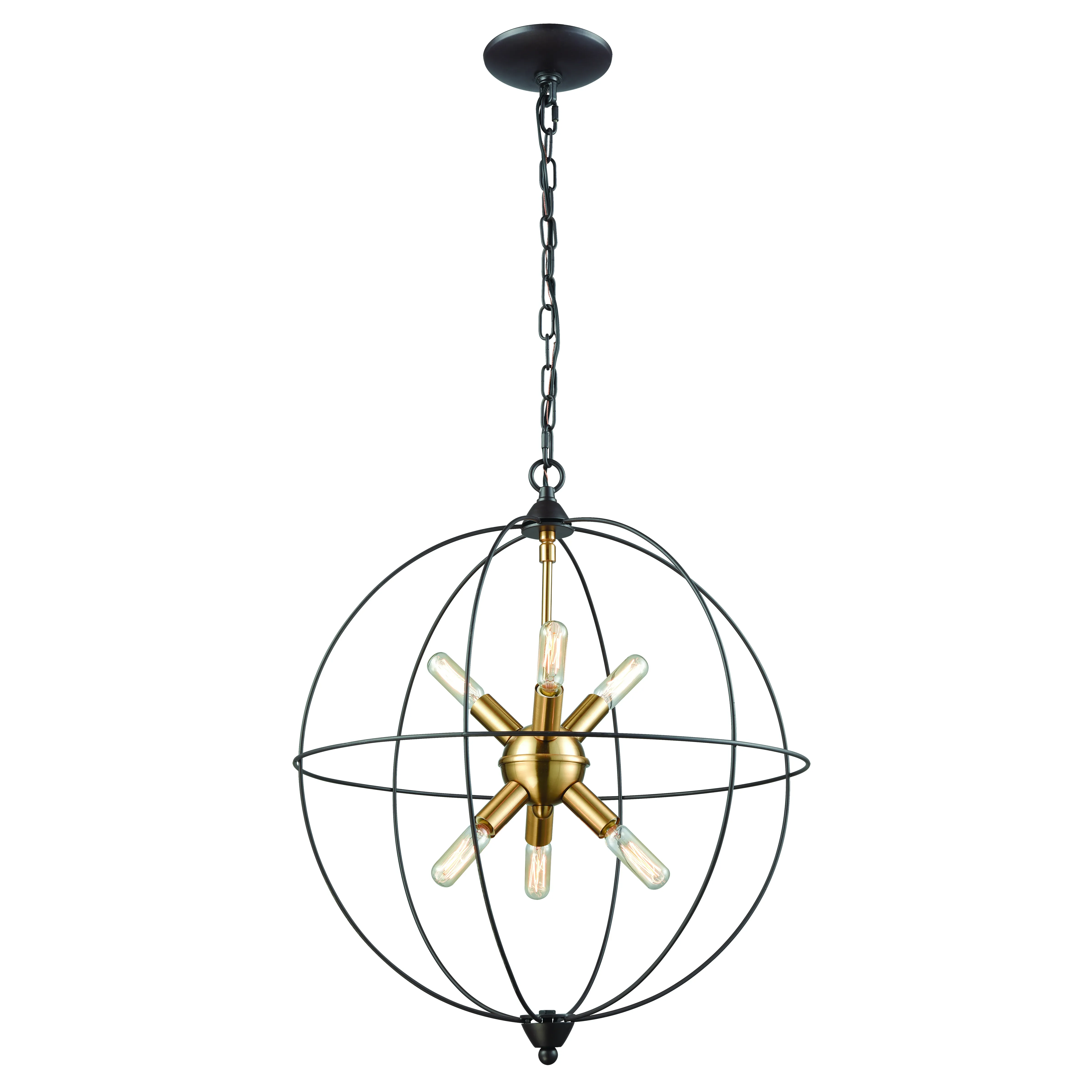 Loftin 19" Wide 6-Light Chandelier - Oil Rubbed Bronze