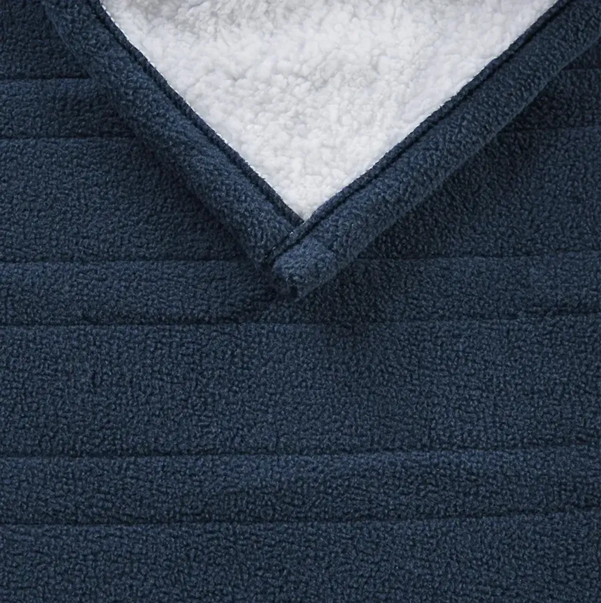 Serta Fleece to Sherpa Blue Heated Throw