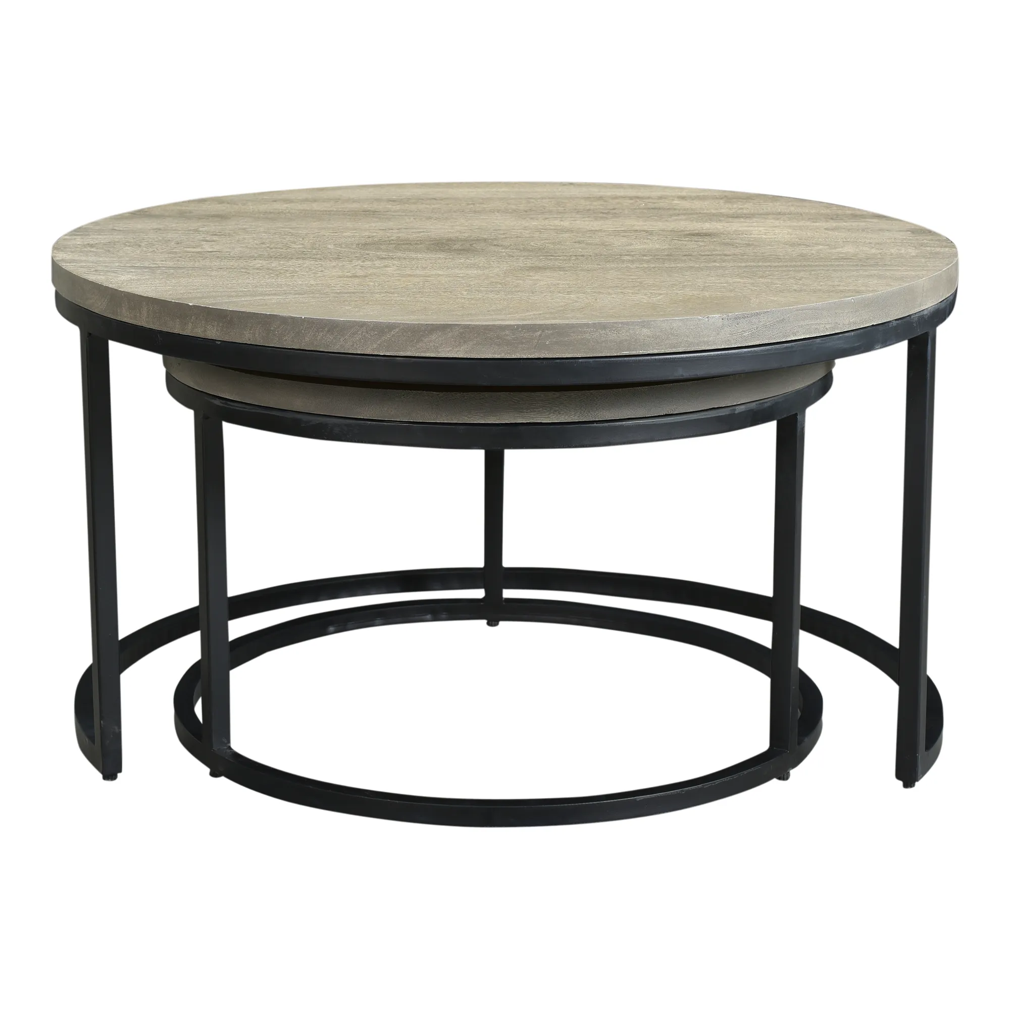 Drey Round Nesting Coffee Tables - Set Of 2