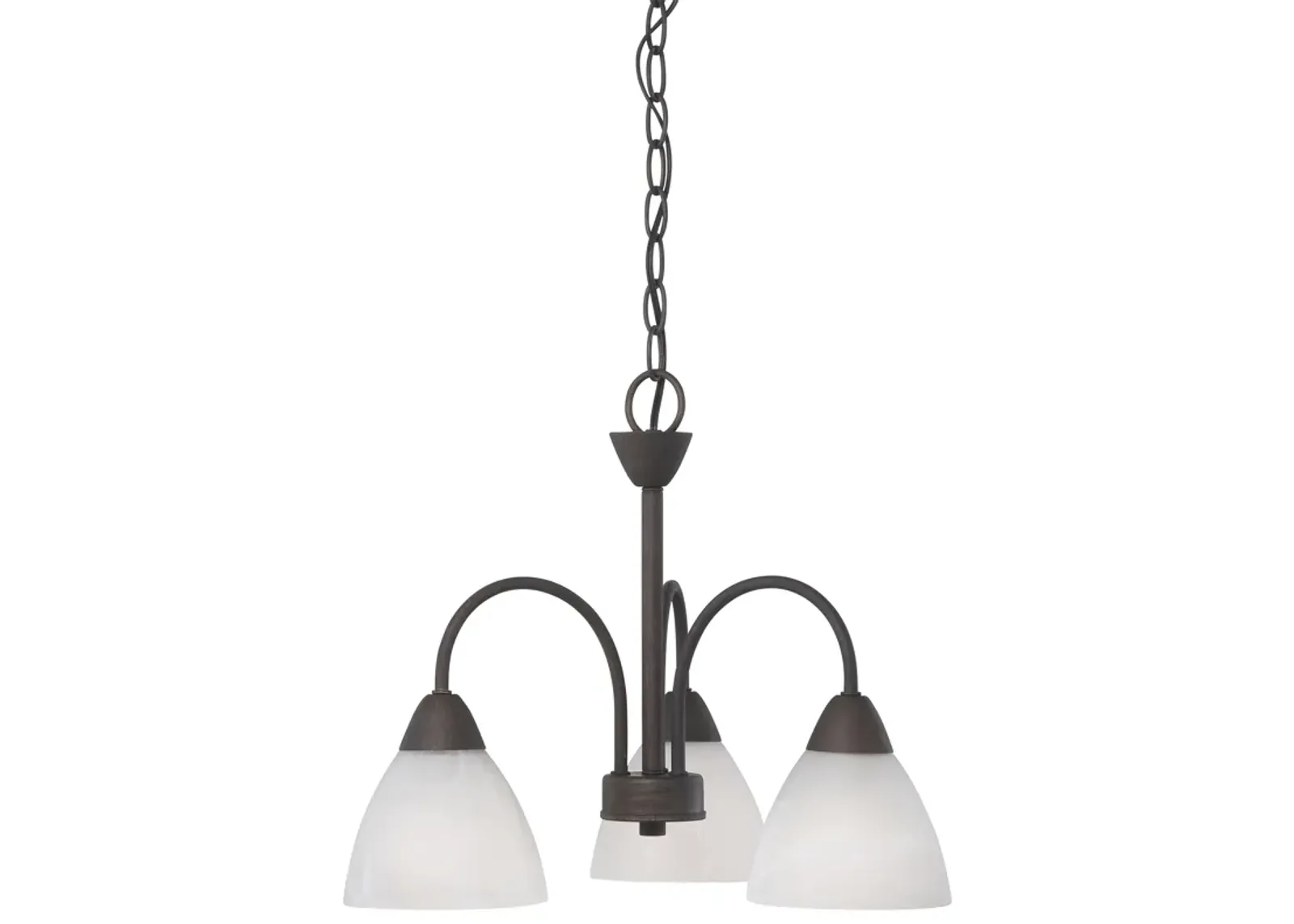 Tia 17.75" Wide 3-Light Chandelier - Painted Bronze