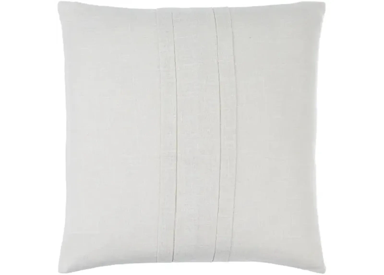 Pleated Cotton PAC-001 20"L x 20"W Accent Pillow  - Down Insert