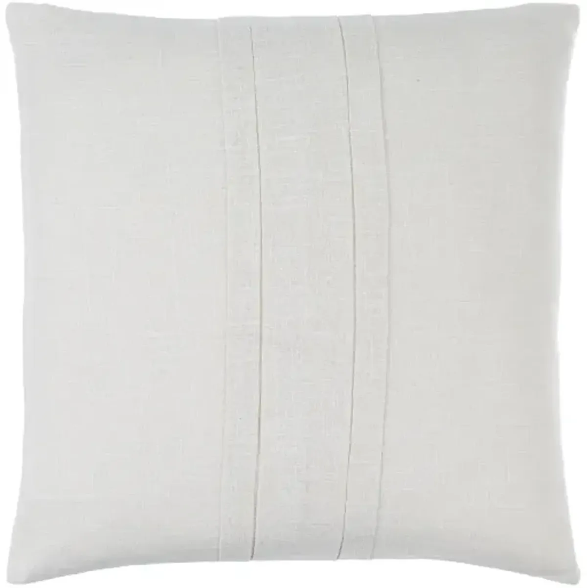 Pleated Cotton PAC-001 20"L x 20"W Accent Pillow  - Down Insert