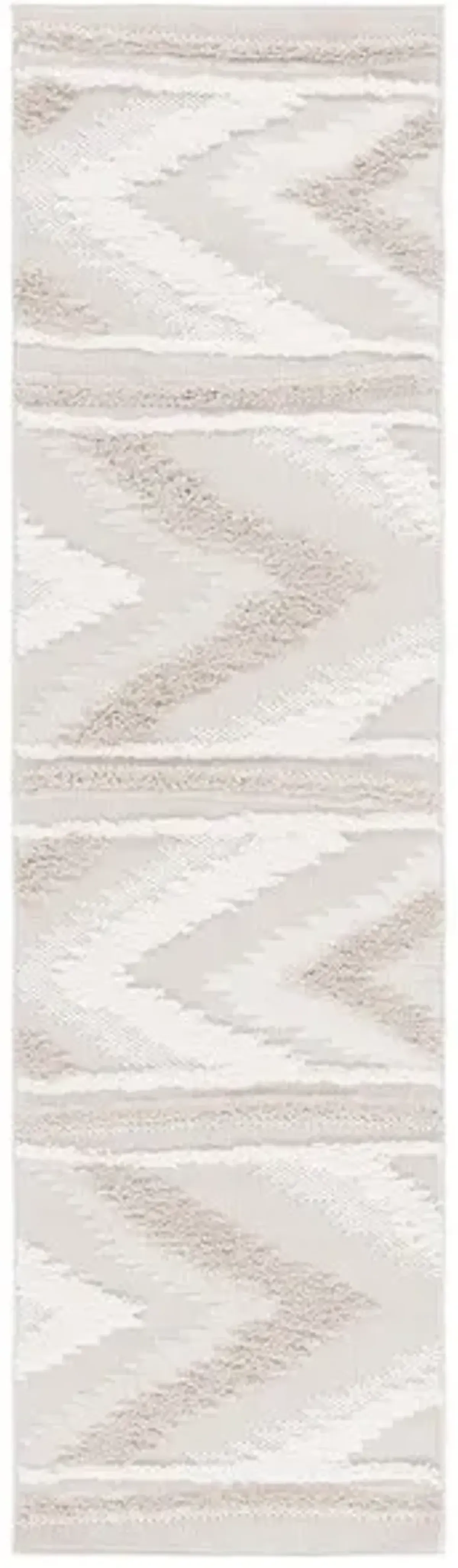 TRENDS 110 Beige 2'-2' X 8' Runner Rug