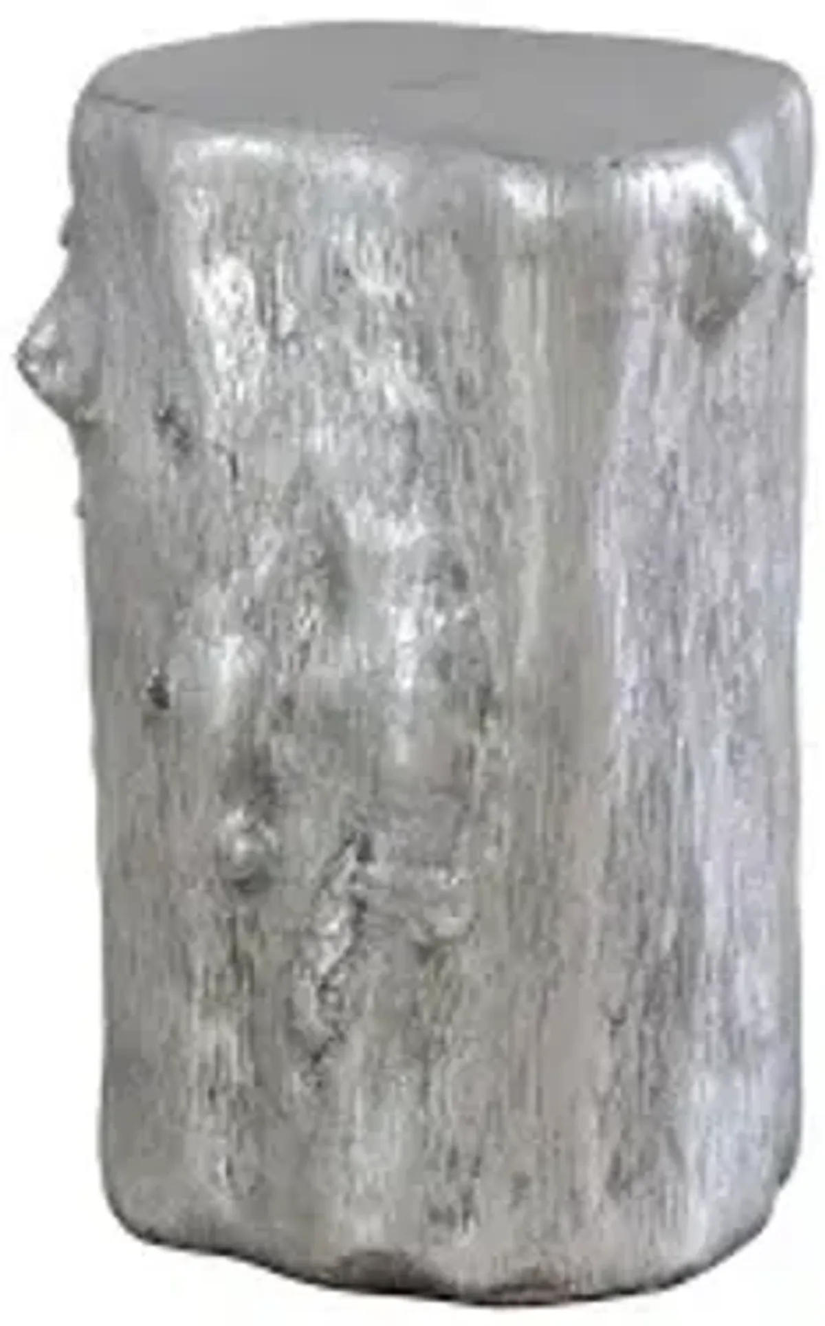 log stool, silver leaf, sm