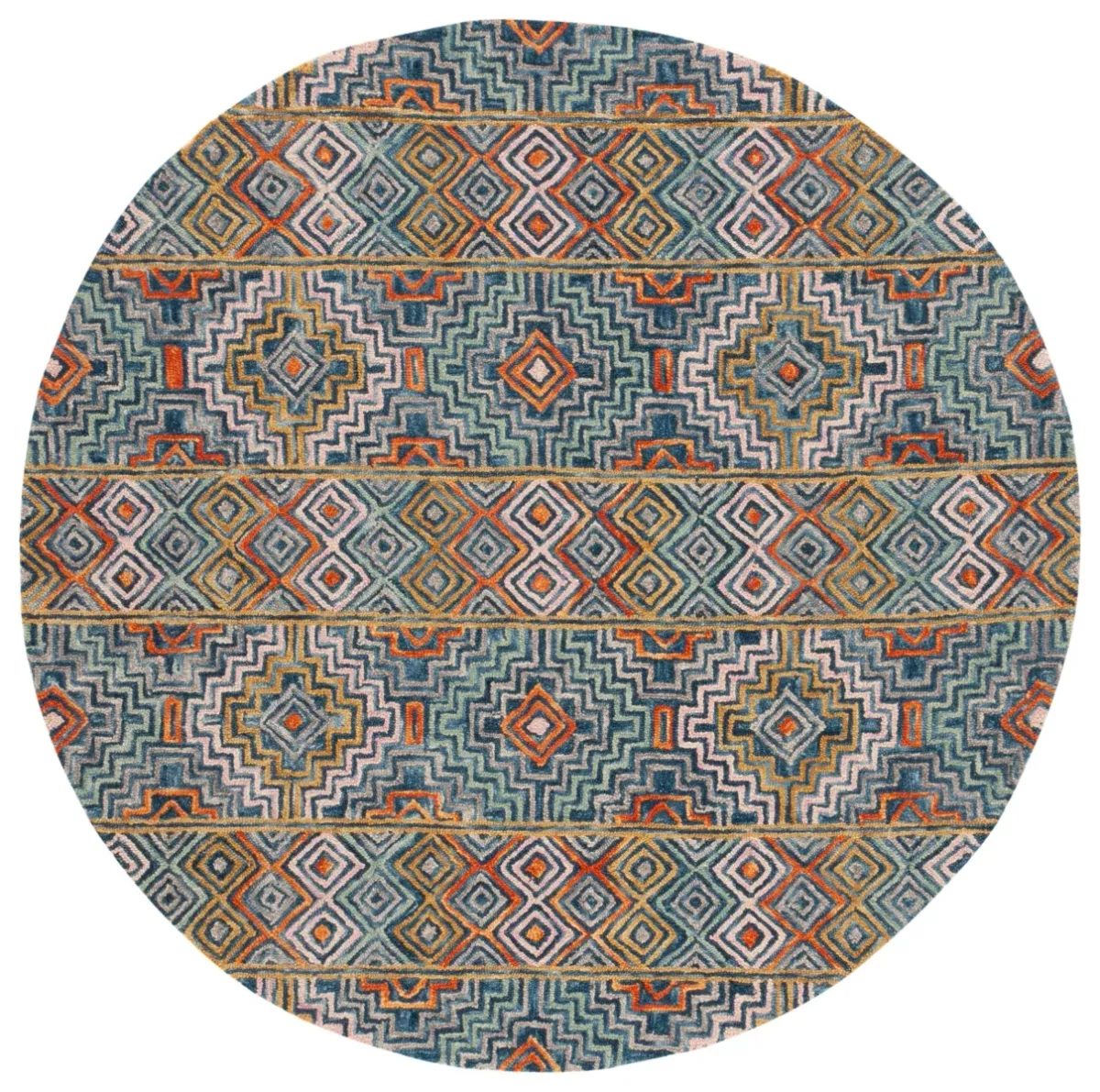 ASPEN 273 BLUE  3' x 3' Round Round Rug