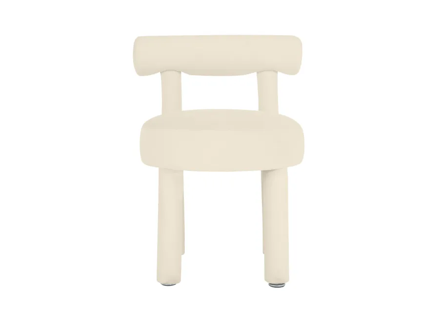 Carmel Cream Velvet Dining Chair