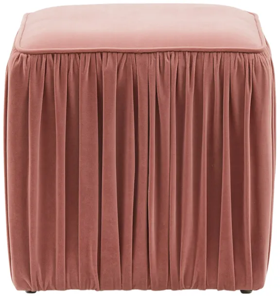 Morgan Mauve Pleated Ottoman