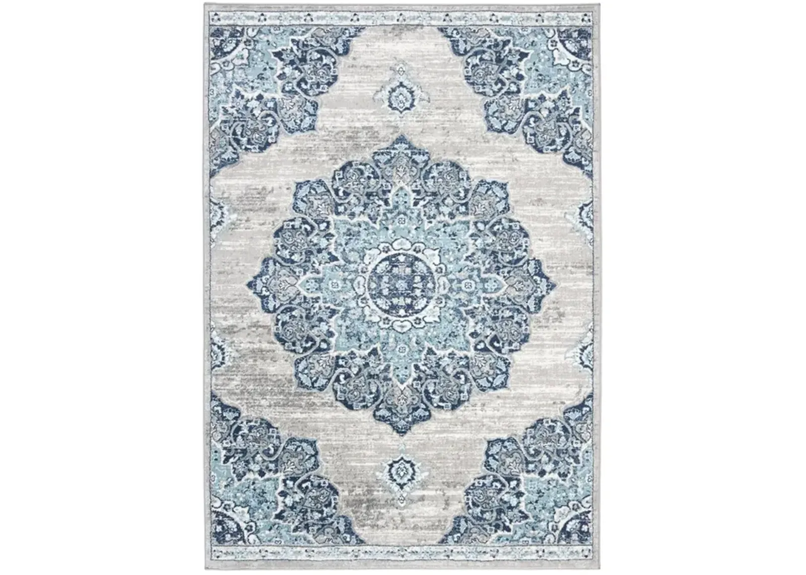 Brentwood 849 Navy / Light Grey 11' X 11' Square Square Powerloomed Rug