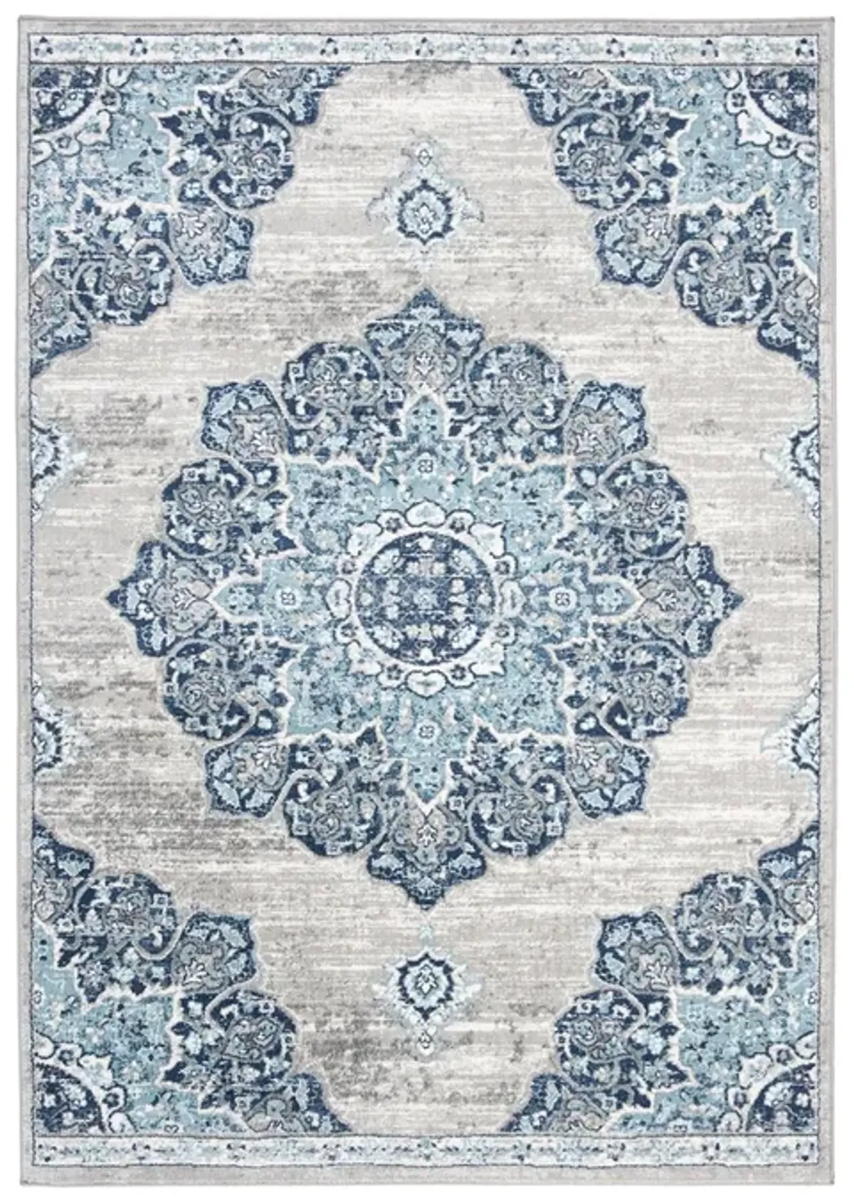 Brentwood 849 Navy / Light Grey 11' X 11' Square Square Powerloomed Rug