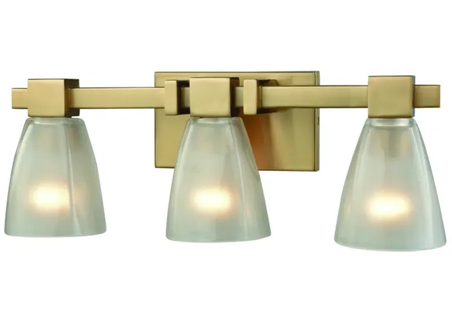 Ensley 20" Wide 3-Light Vanity Light - Satin Brass