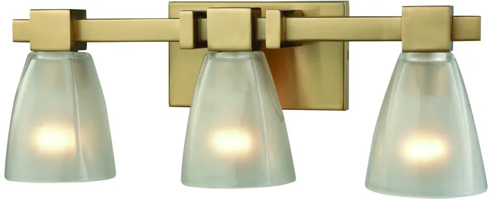 Ensley 20" Wide 3-Light Vanity Light - Satin Brass