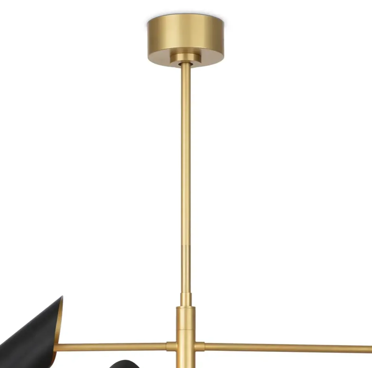 Vest Chandelier (Blackened Brass and Natural Brass)