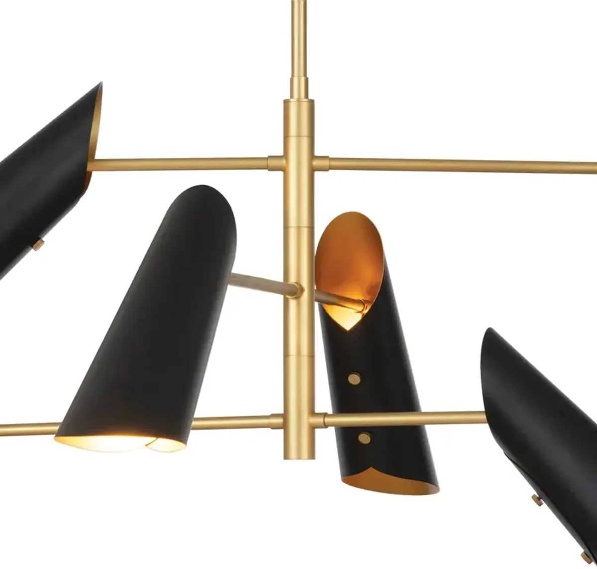 Vest Chandelier (Blackened Brass and Natural Brass)