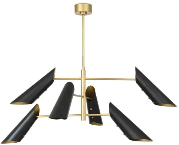 Vest Chandelier (Blackened Brass and Natural Brass)