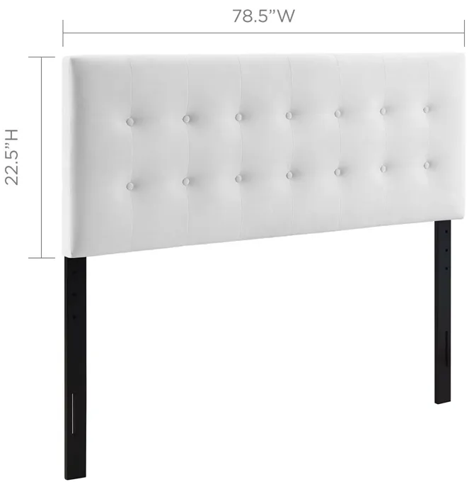 Emily King Biscuit Tufted Performance Velvet Headboard