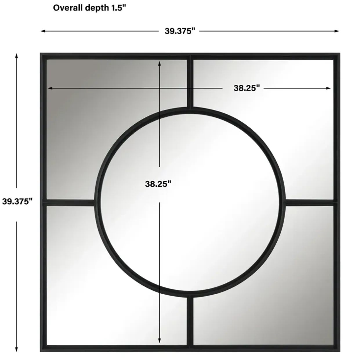 Spurgeon Square Window Mirror