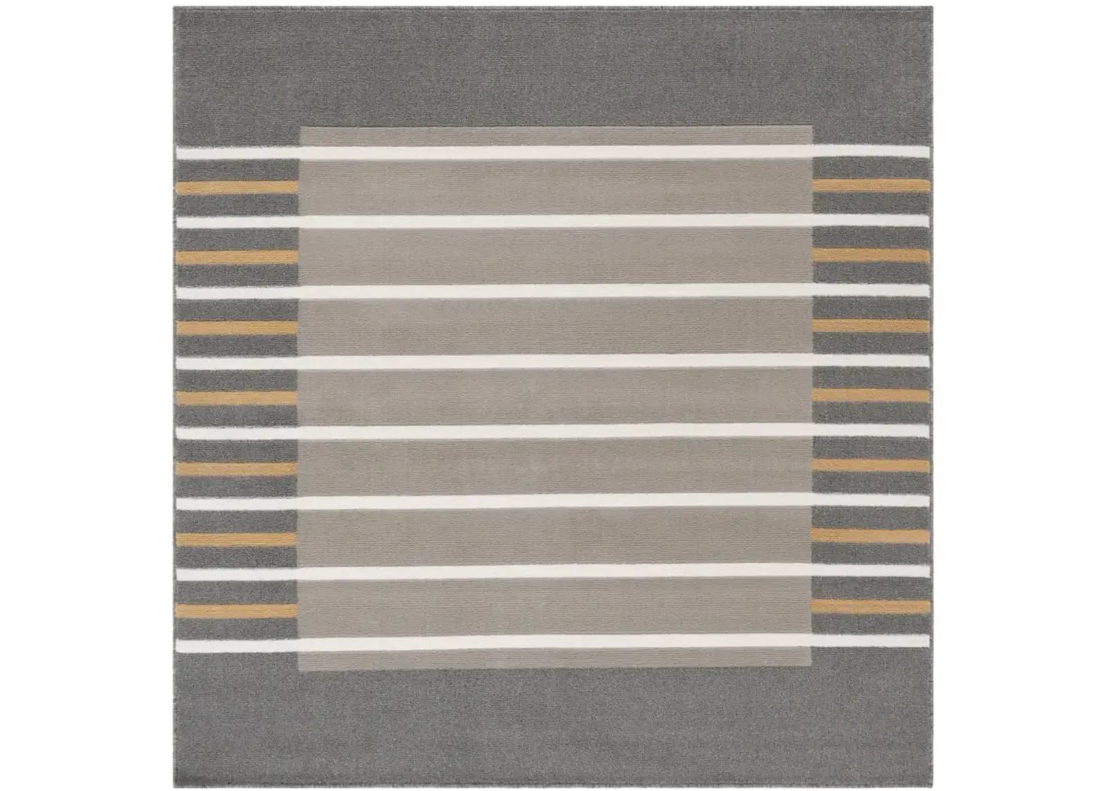 PYRAMID 232 GREY  6'-7' x 6'-7' Square Square Rug